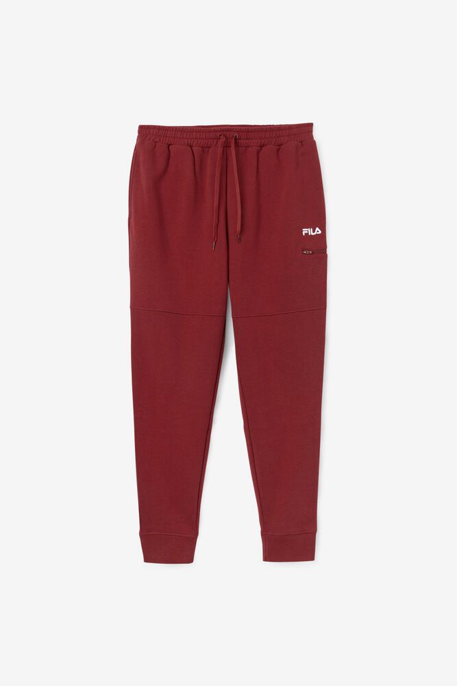 Fila Pants Mens Red Canadice Jogger - Ireland 18264-LGDX